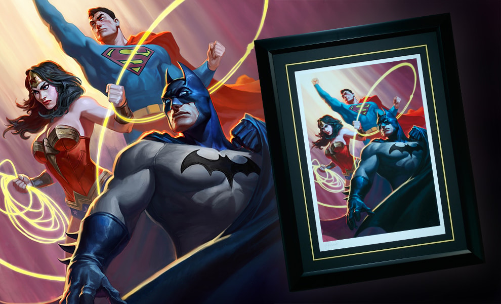 DC Comics Justice League Trinity Art Print  View 1