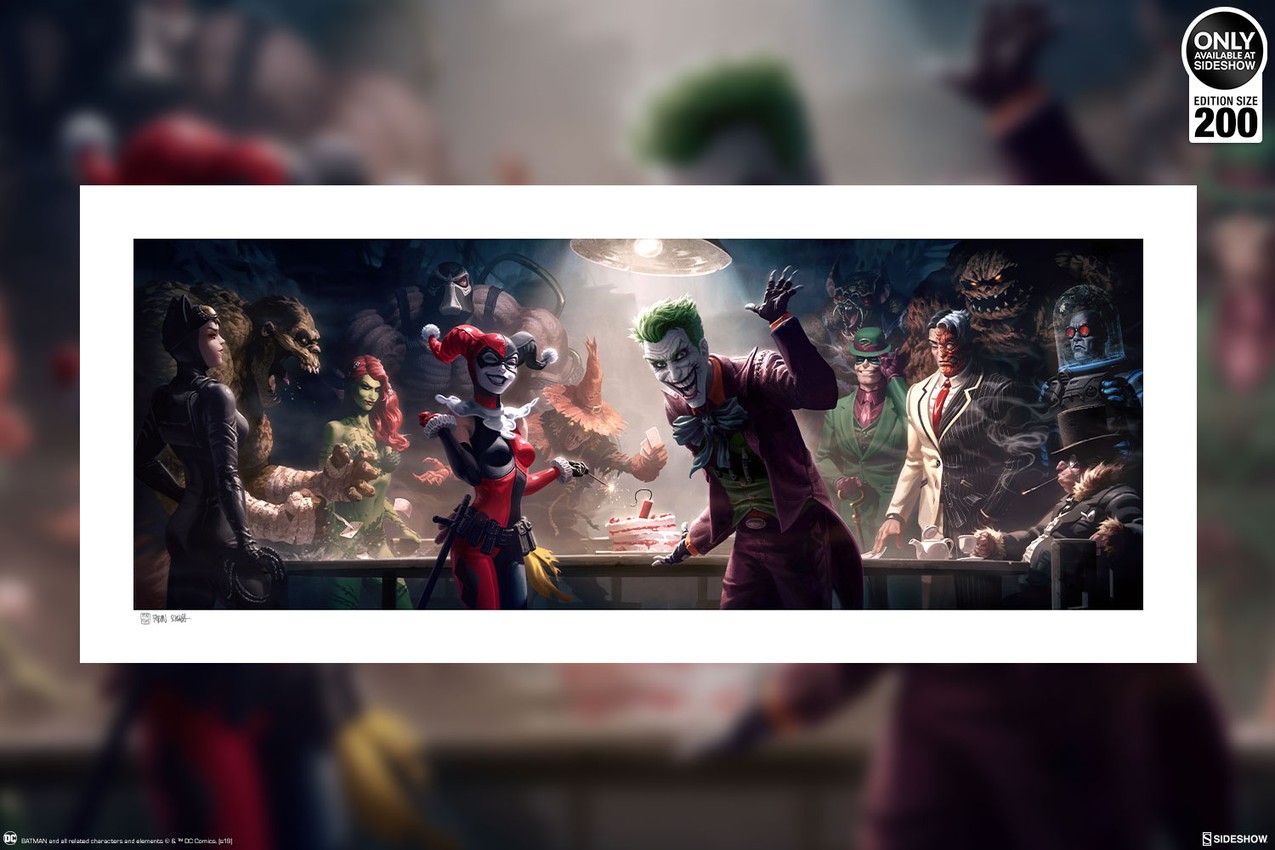 DC Comics The Rogues Gallery Fine Art Print by Sideshow | Sideshow  Collectibles
