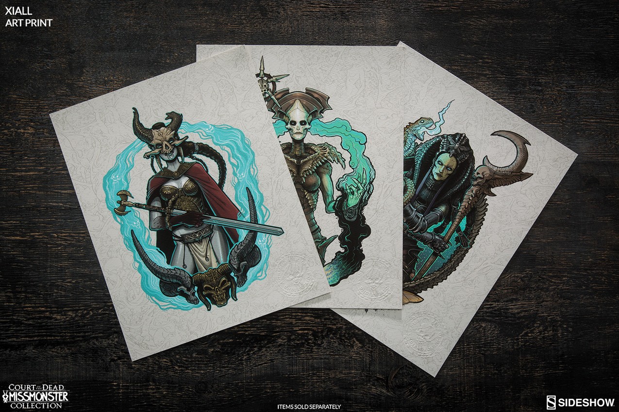 Court of the Dead Xiall Art Print - Prototype Shown View 6