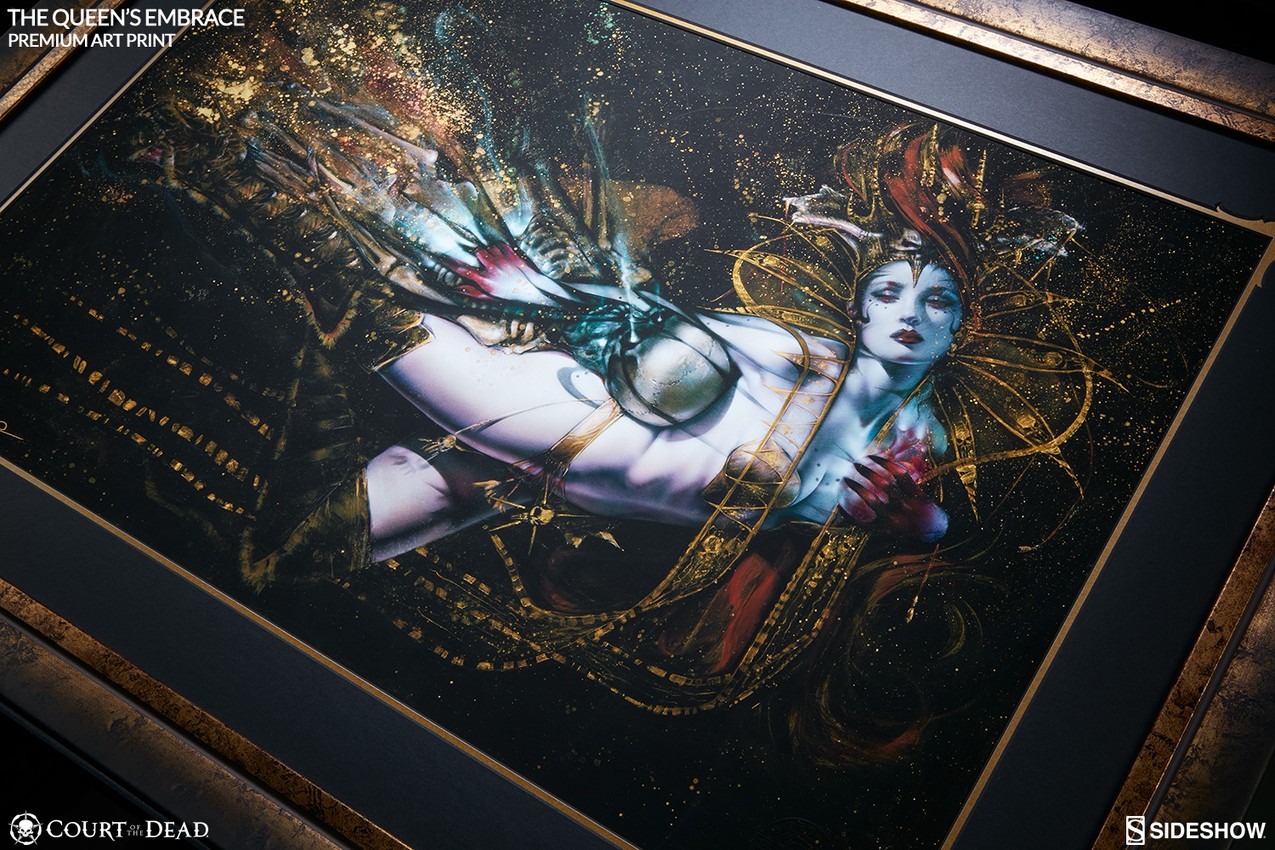 Court of the Dead The Queens Embrace Art Print  Exclusive Edition - Prototype Shown View 3