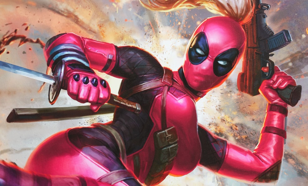 Marvel Lady Deadpool Art Print  Exclusive Edition  View 1