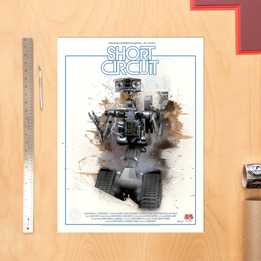 Short Circuit 40th Anniversary Poster & Mini Print Set by Eric