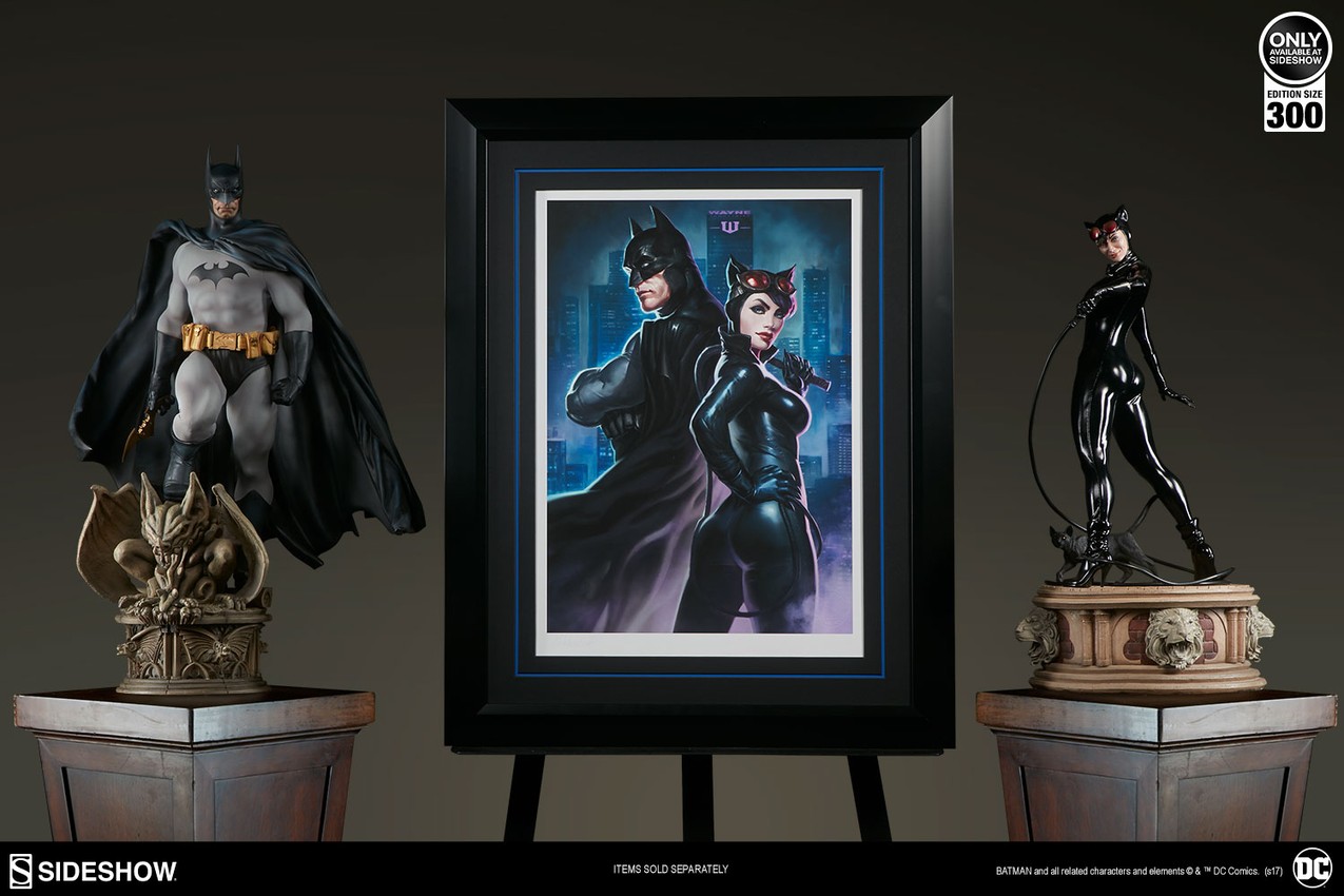 DC Comics Batman Catwoman Premium Art Print by Sideshow Coll