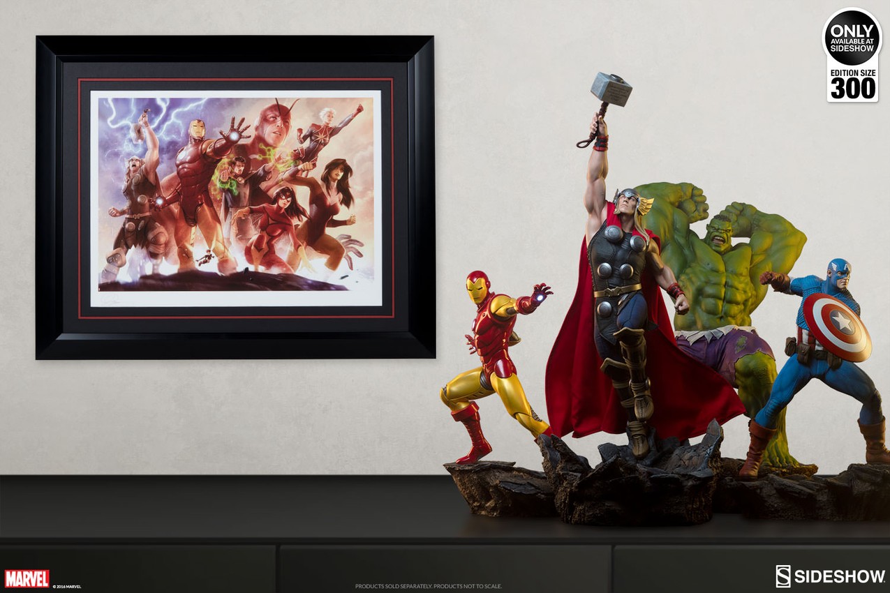Marvel Avengers Team Iron Man Art Print  Exclusive Edition  View 4