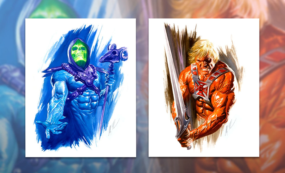 Masters of the Universe He-Man and Skeletor Art Print  Exclusive Edition  View 1