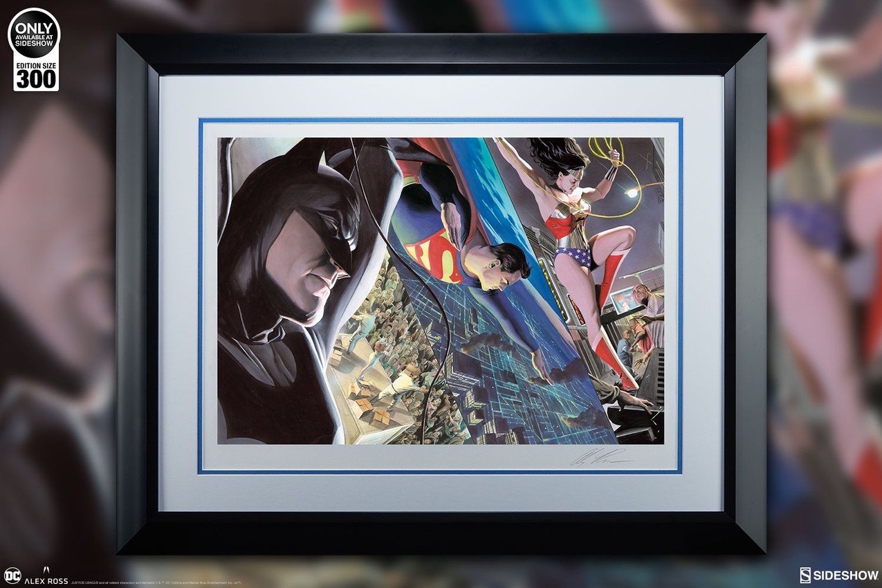 DC Comics Liberty and Justice Trinity Art Print  Exclusive Edition  View 2