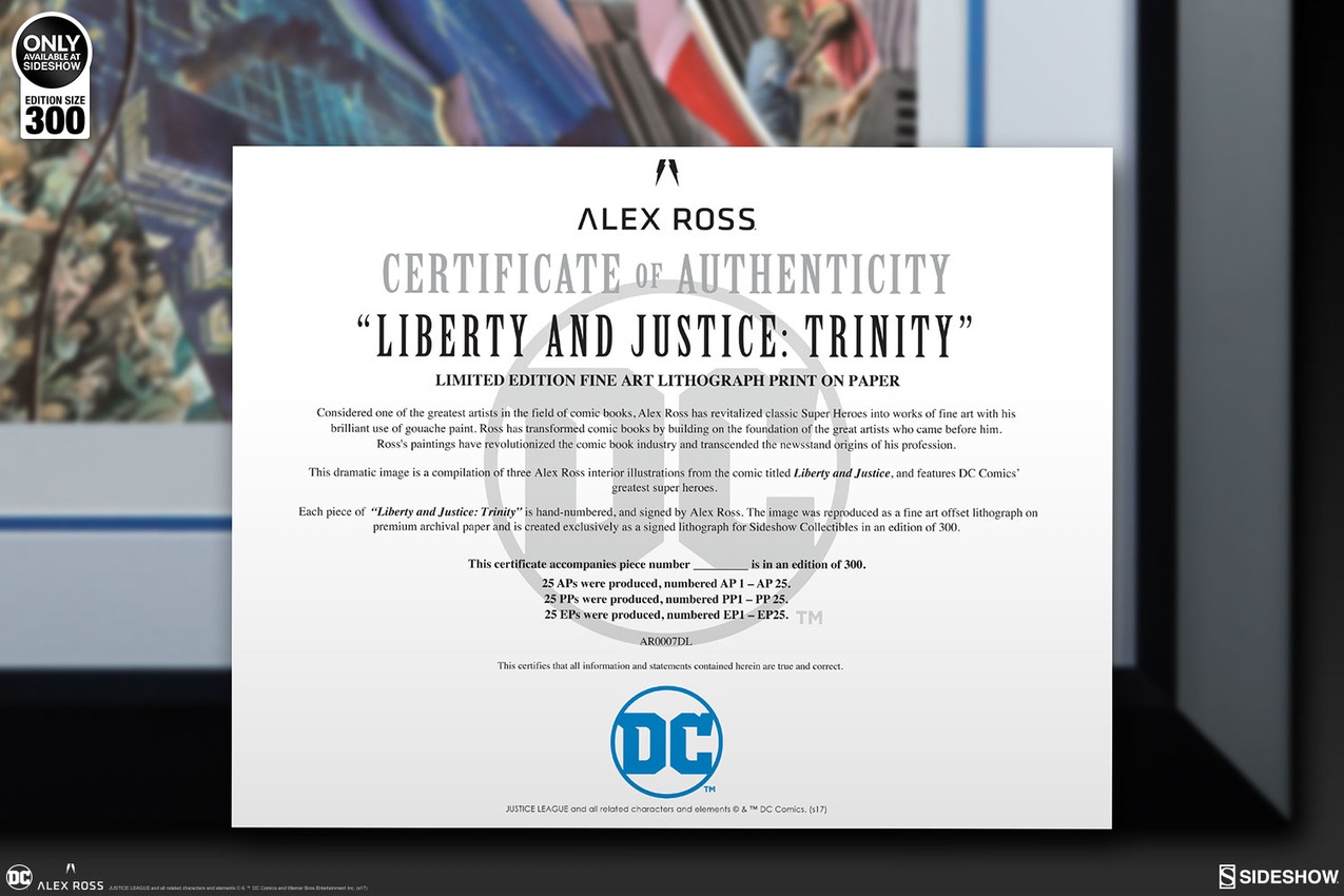 DC Comics Liberty and Justice Trinity Art Print  Exclusive Edition  View 5