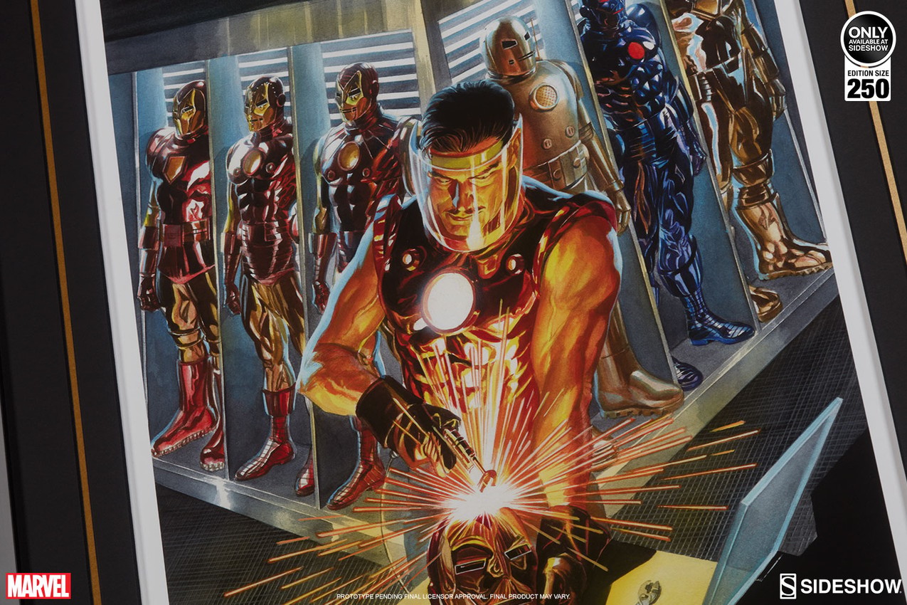 Marvel Iron Man The Golden Avenger Art Print by Alex Ross Ar