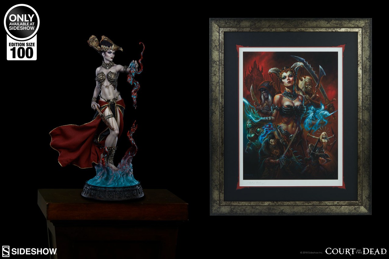 Court of the Dead The Impermanence of Flesh Art Print by Sid