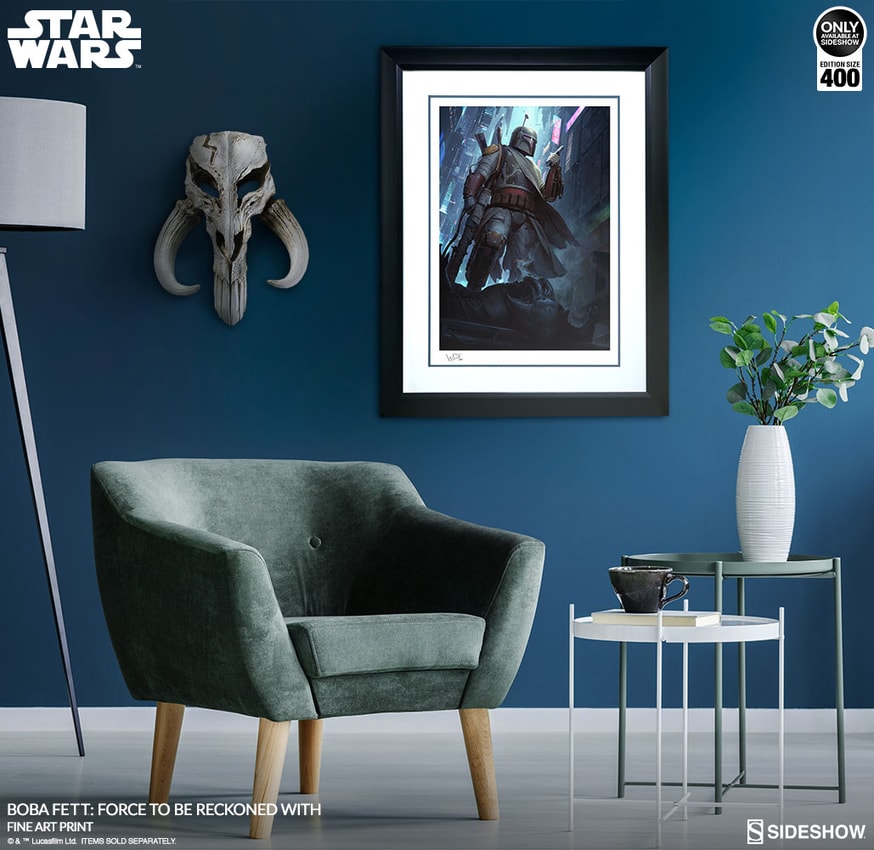 Star Wars Boba Fett Force to Be Reckoned With Art Print  Exclusive Edition  View 3
