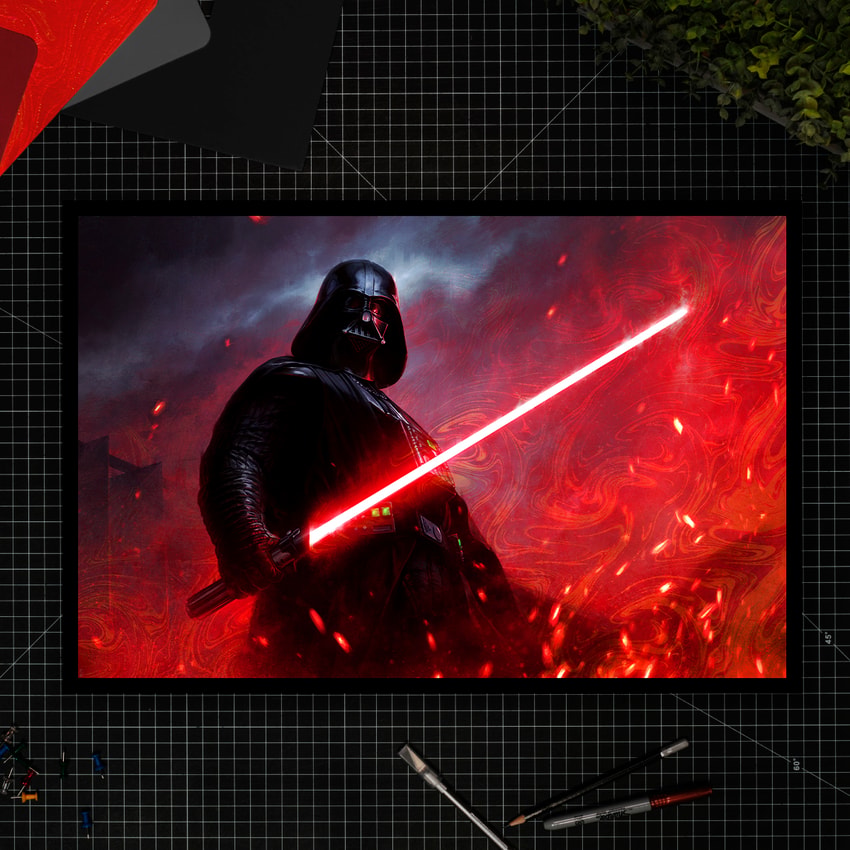Star Wars Darth Vader™: Dark Lord of the Sith™ (Rainbow Lava Holofoil Variant) Art Print  View 3