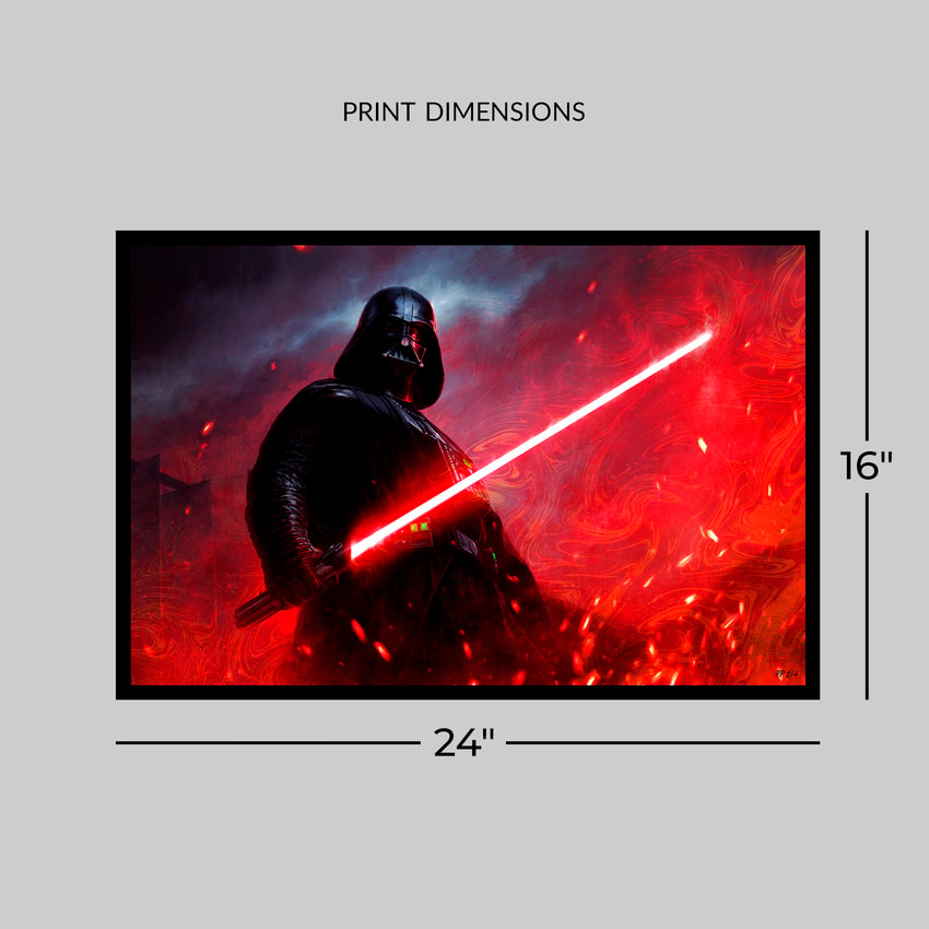 Star Wars Darth Vader™: Dark Lord of the Sith™ (Rainbow Lava Holofoil Variant) Art Print  View 2