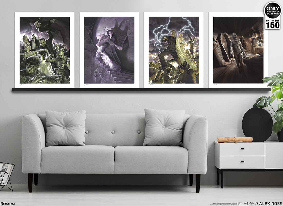 Universal Monsters Variant Fine Art Lithograph Set by Alex Ross Art |  Sideshow Collectibles
