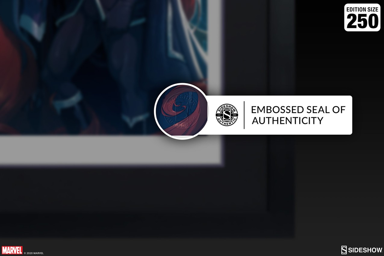 Marvel Black Bolt & Medusa Art Print  Exclusive Edition  View 6