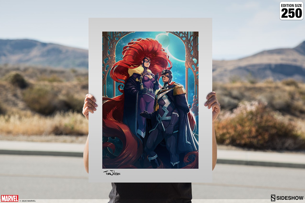 Marvel Black Bolt & Medusa Art Print  Exclusive Edition  View 6