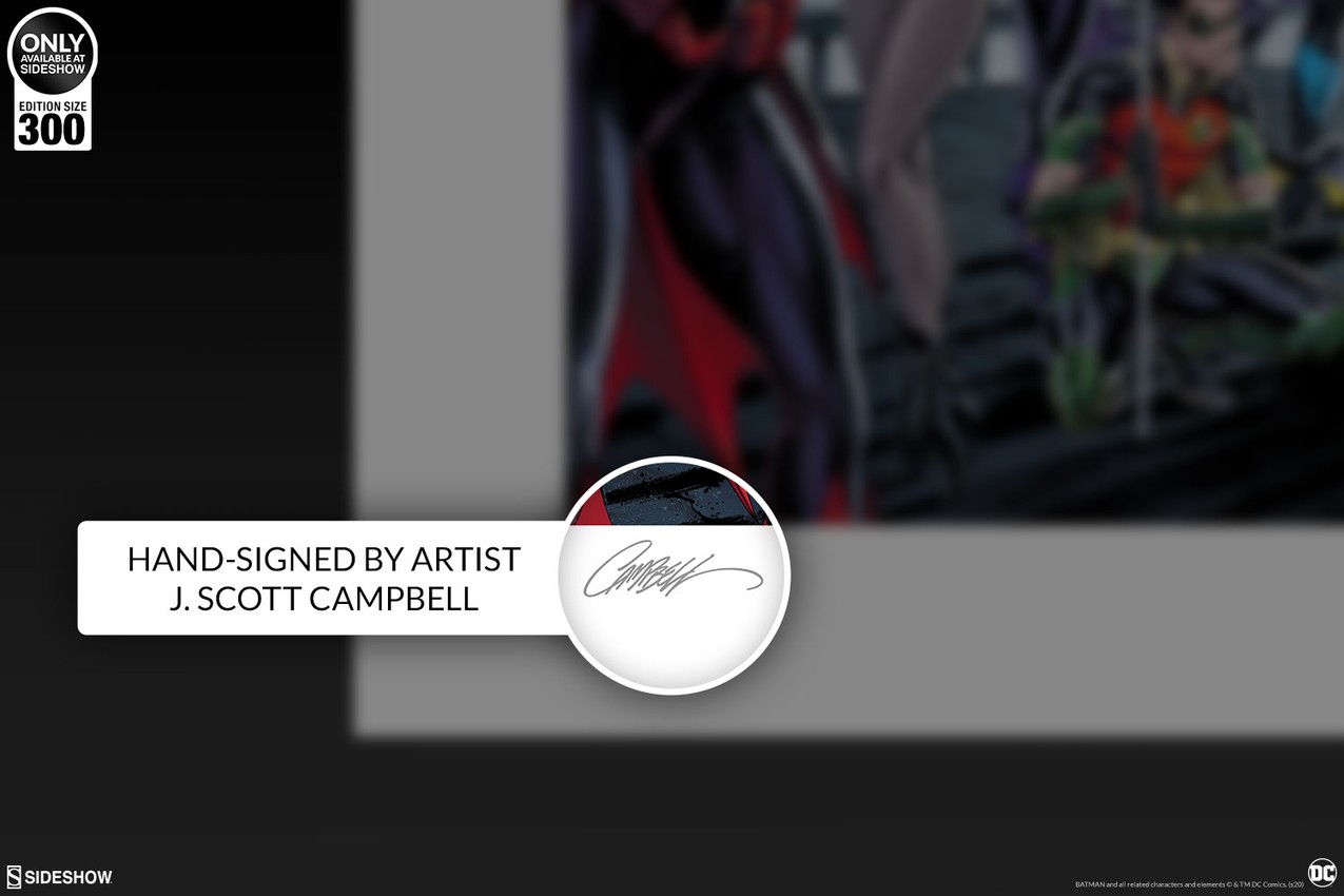 Batman 50 Deluxe Print by J. Scott Campbell | Sideshow Collectibles