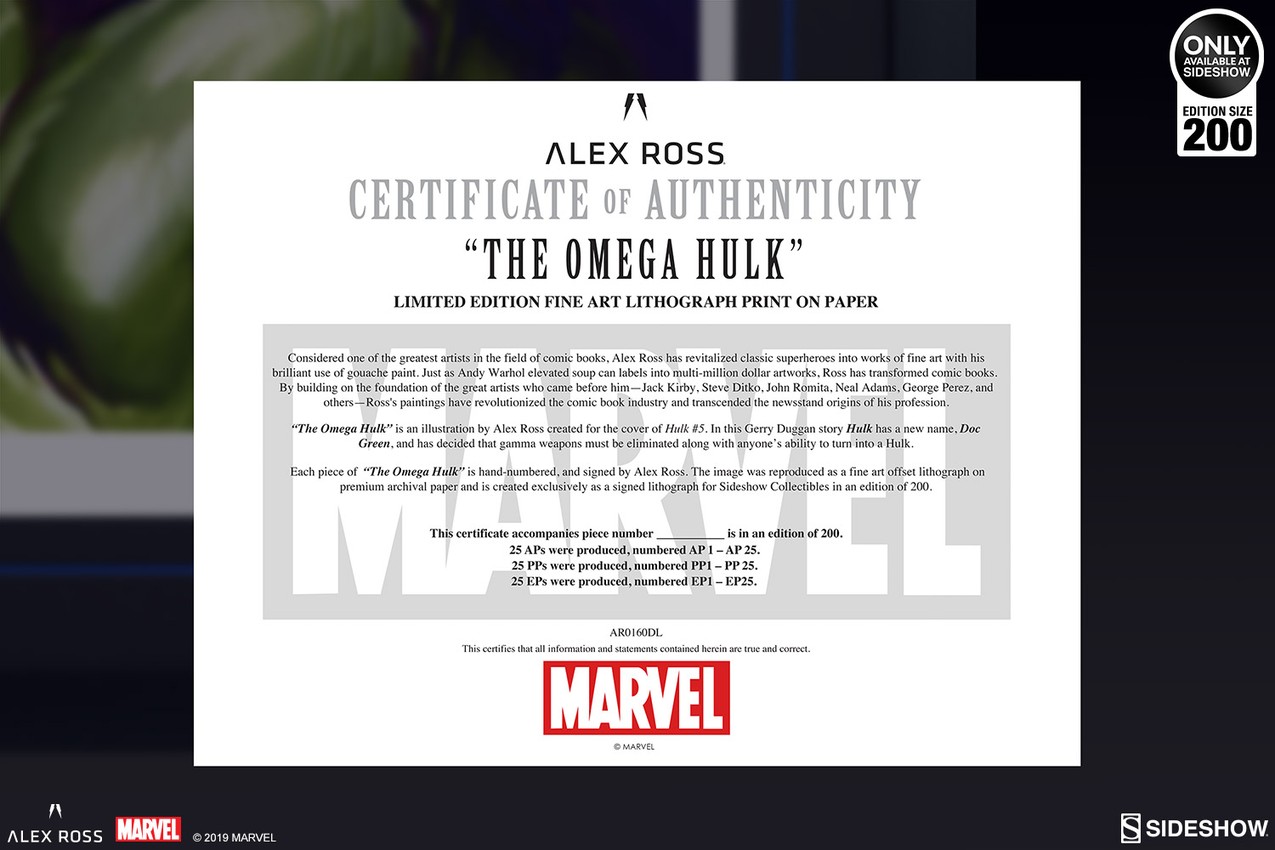 Marvel The Omega Hulk Art Print  View 6