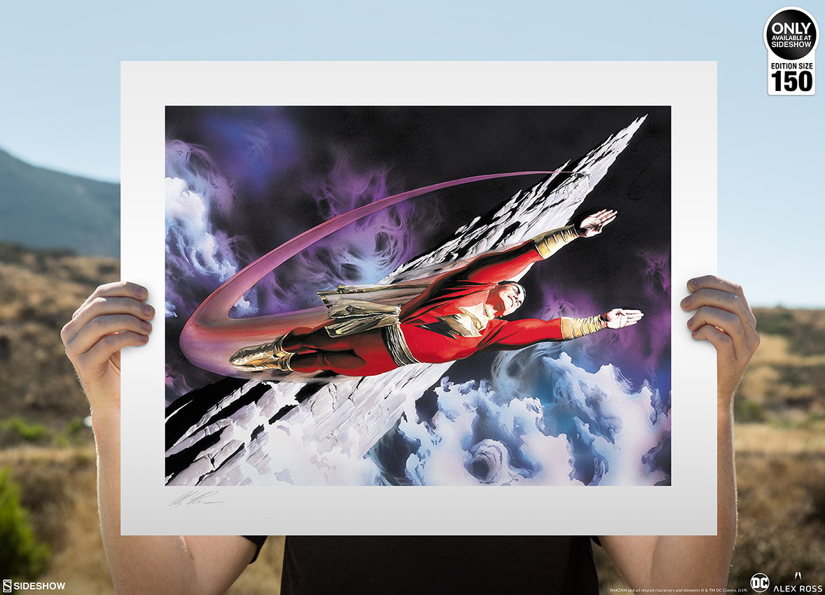 DC Comics Shazam! The World's Mightiest Mortal Fine Art Lithograph