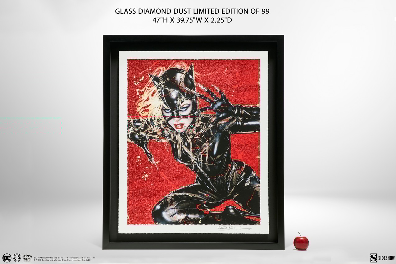 Wildcat XL Deluxe Diamond Dust Fine Art Print by Olivia De