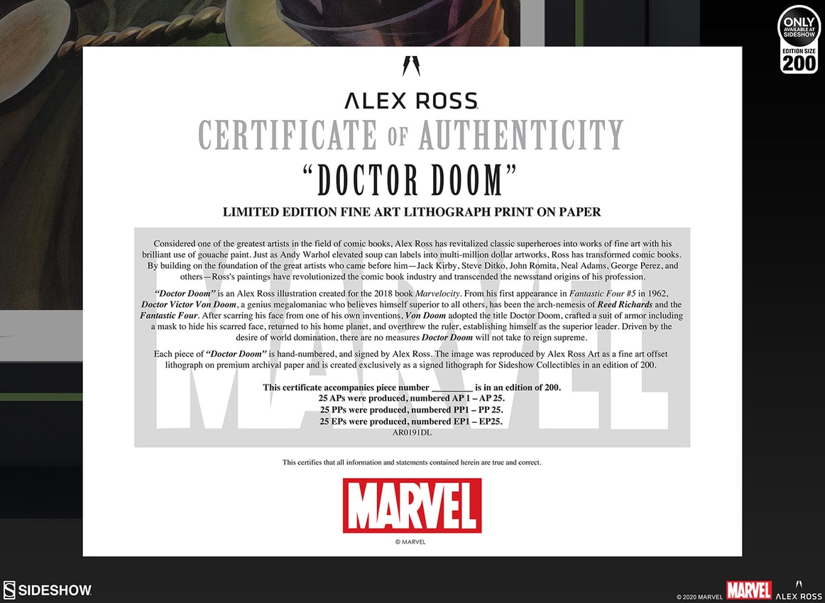 Marvel Doctor Doom Art Print  Exclusive Edition  View 6