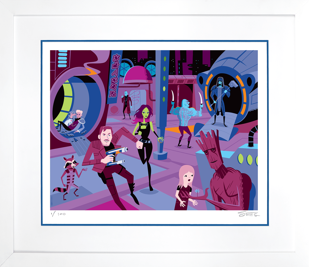 Marvel Downtown Knowhere Art Print  Exclusive Edition  View 6