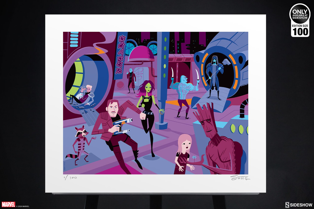 Marvel Downtown Knowhere Art Print  Exclusive Edition  View 2