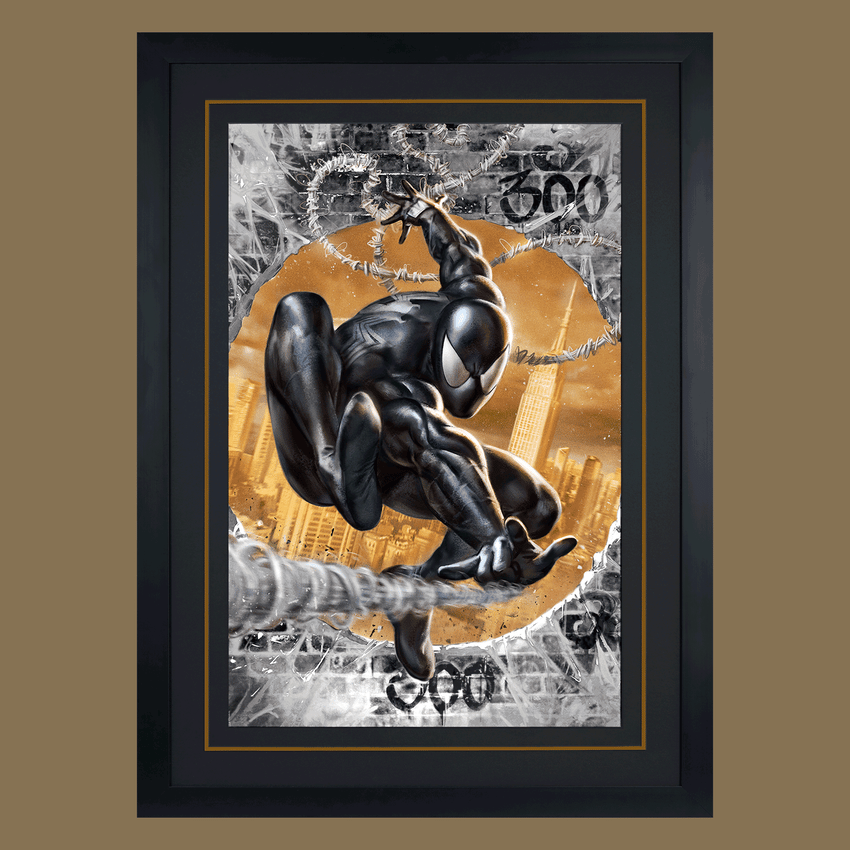 Marvel The Amazing Spider-Man #300 Tribute (Black High-Gloss Variant) Art Print  Exclusive Edition  View 1