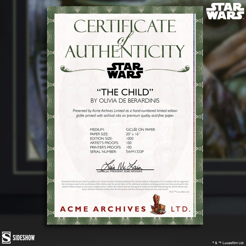 Star Wars The Child Art Print  Exclusive Edition  View 3