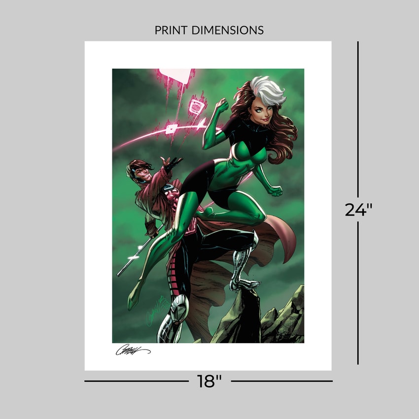 Marvel Uncanny X-Men: Rogue & Gambit Art Print  View 2