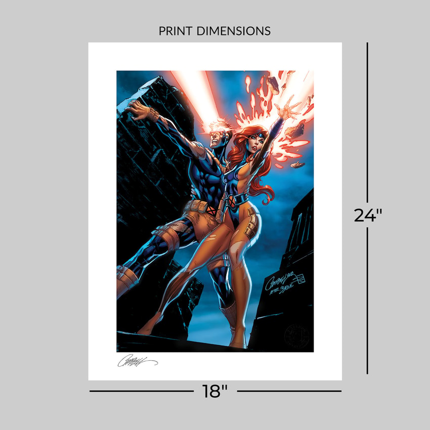 Marvel Uncanny X-Men: Cyclops and Jean Grey Art Print  View 2