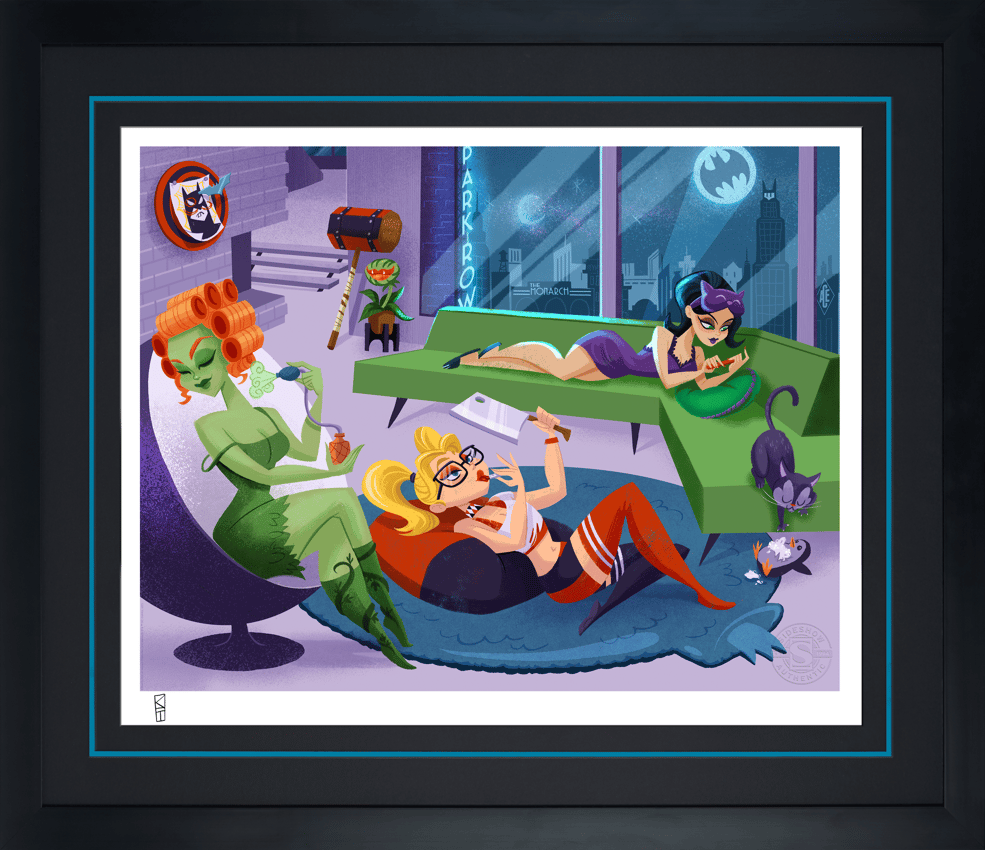 DC Comics Sleepover Sirens Art Print  Exclusive Edition  View 2