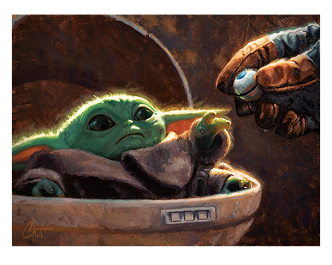 Star Wars An Unlikely Friend Art Print - Prototype Shown View 4
