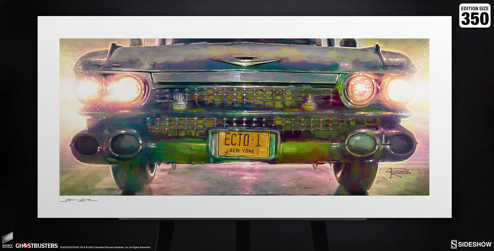 Ghostbusters Ecto-1 Art Print  Exclusive Edition  View 6