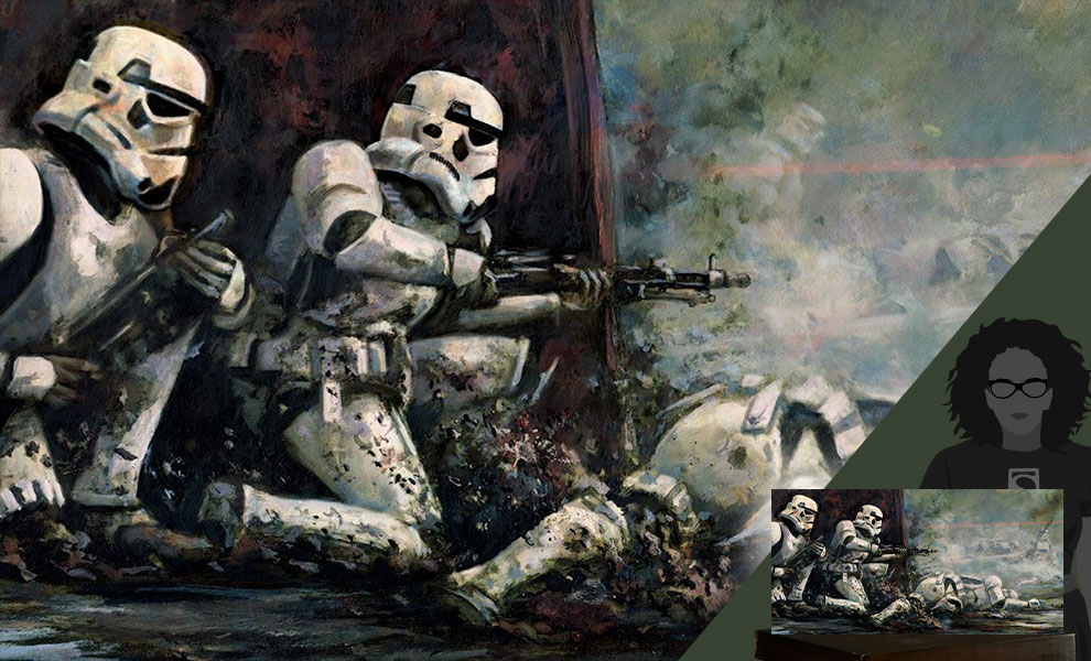 Star Wars Pinned Down Art Print - Prototype Shown View 1