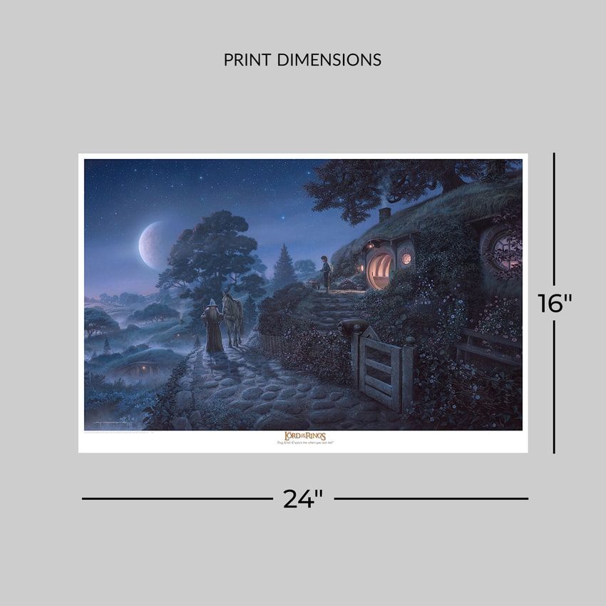 The Lord of the Rings Bag End: Expect Me When You See Me! Art Print  View 2