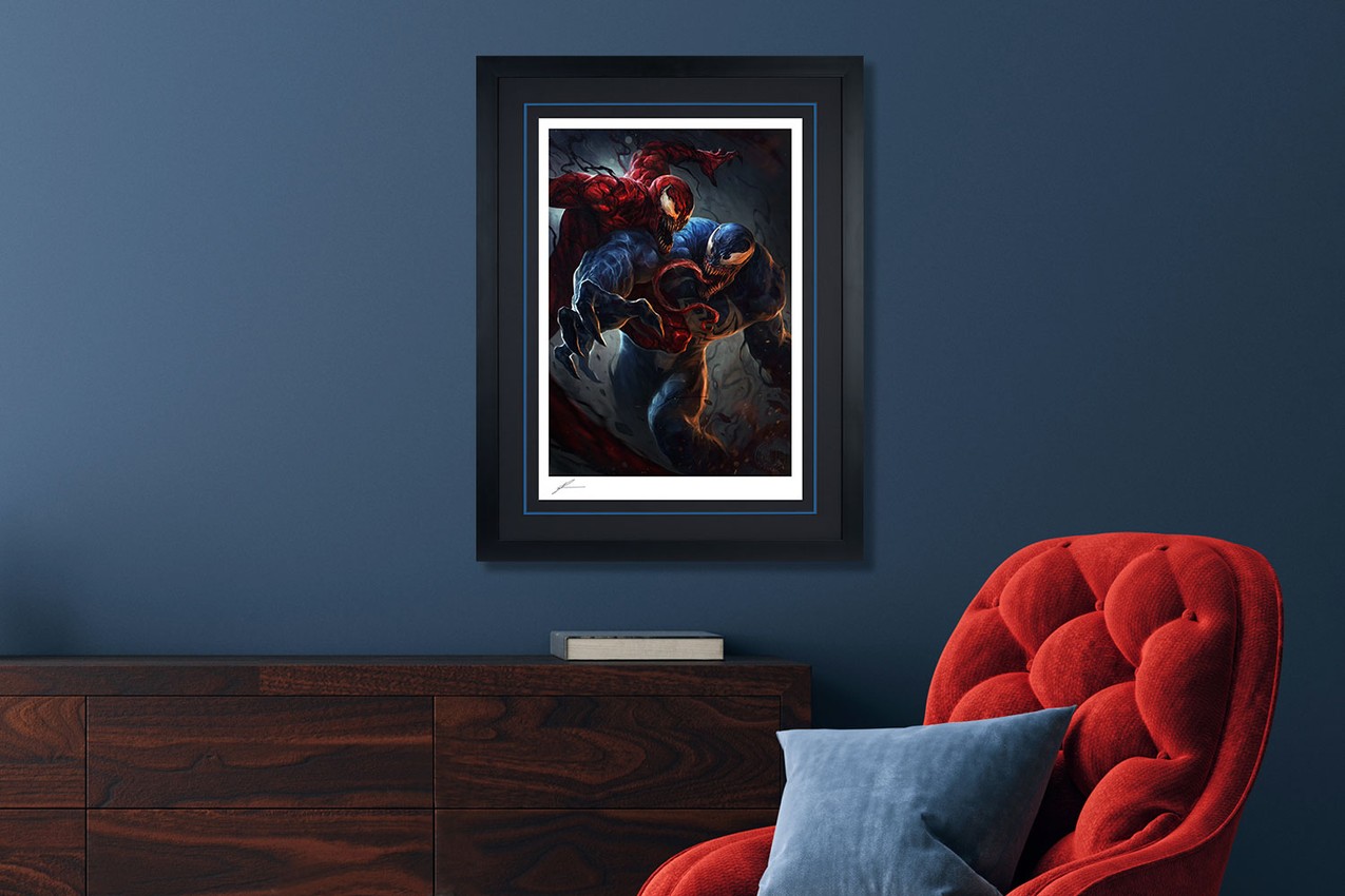 Marvel Venom vs Carnage Art Print  Exclusive Edition  View 1