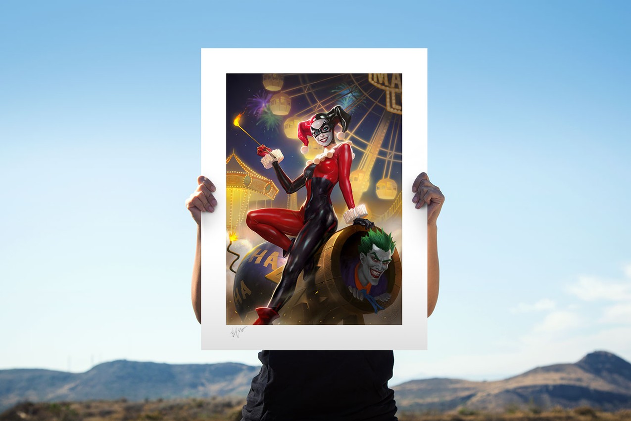 DC Comics Harley Quinn & The Joker Art Print  View 1