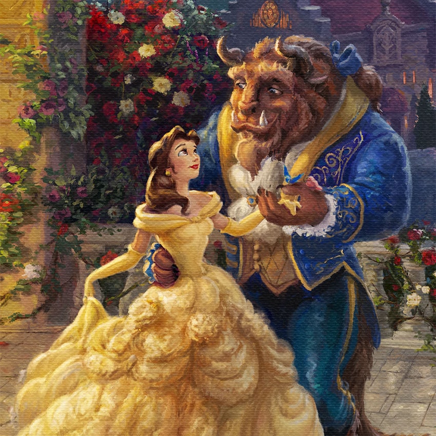 Disney Beauty and the Beast Dancing in the Moonlight Art Print  View 4