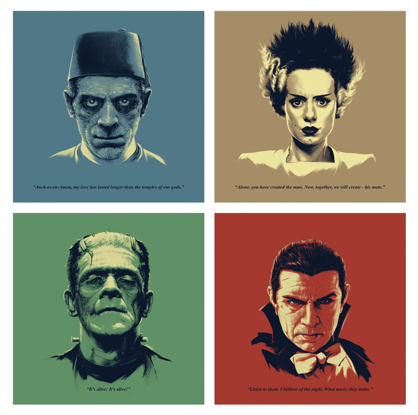 Universal Monsters Featuring Bela Lugosi as Dracula Headshots View 2