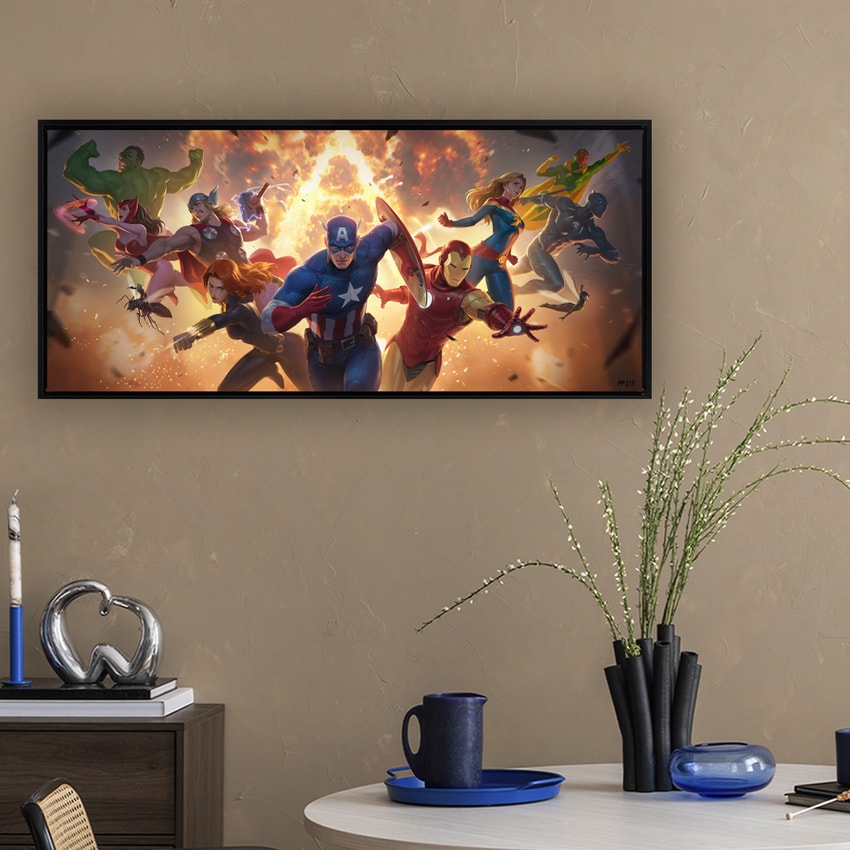 The Avengers Assemble Fine Art Print by Nixell Cho