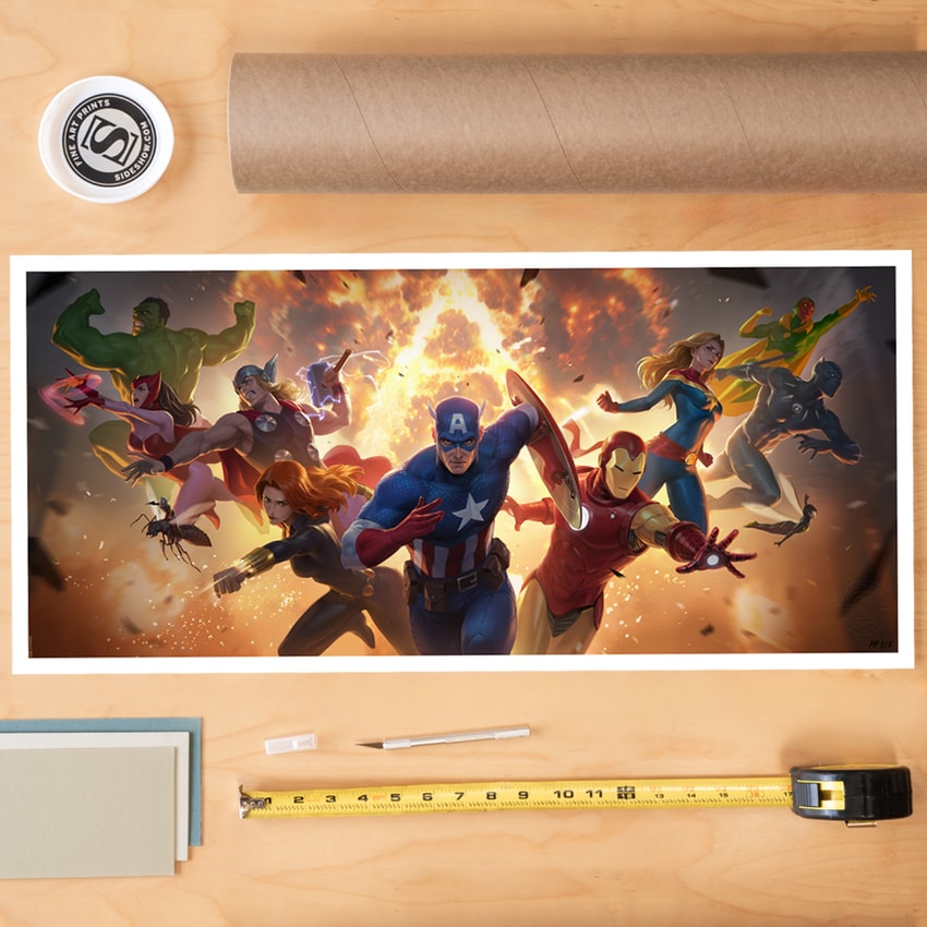 The Avengers Assemble Fine Art Print by Nixell Cho