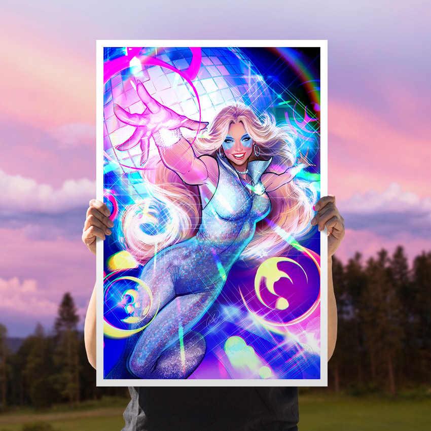Marvel Dazzler Art Print  View 1