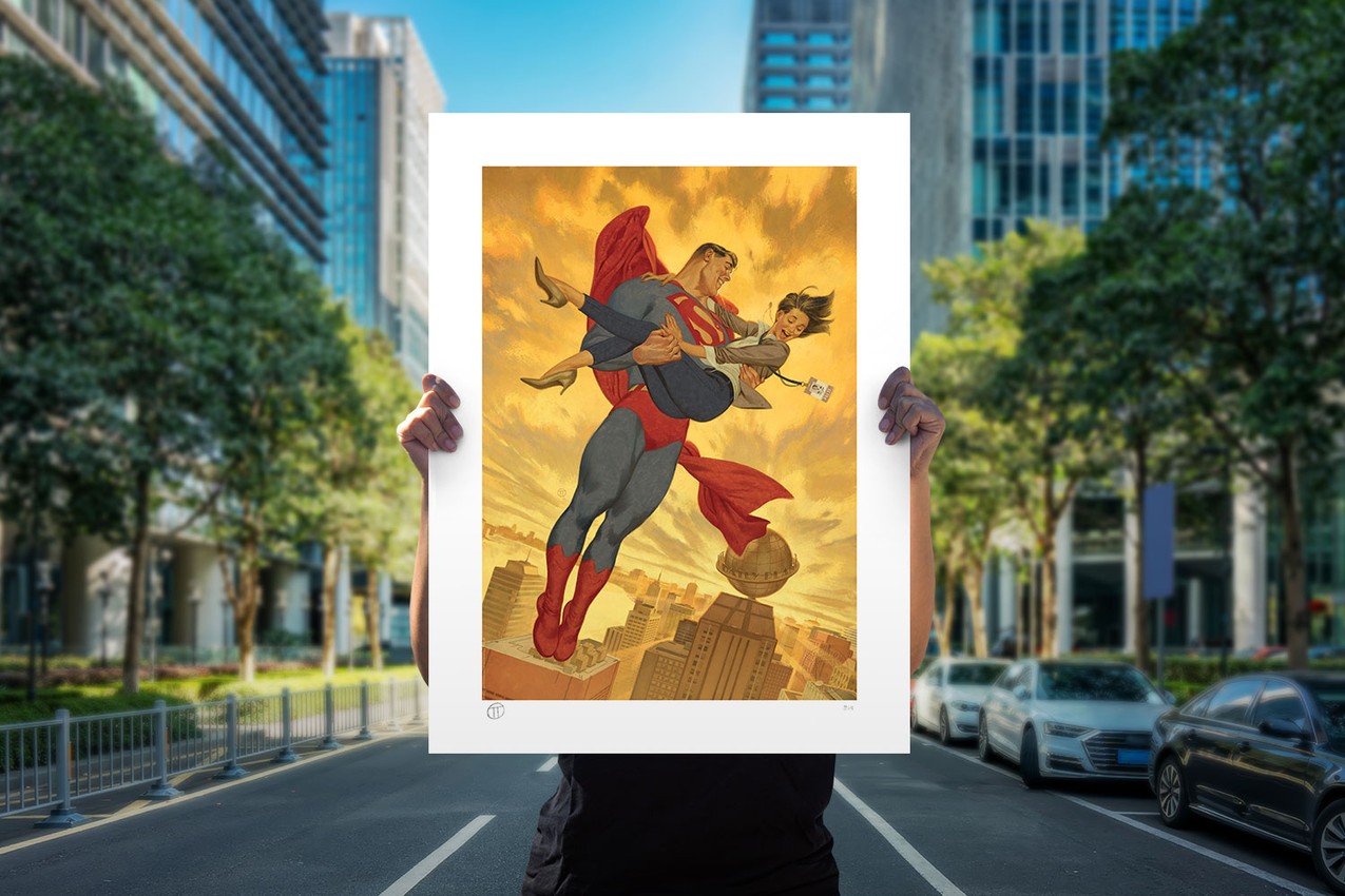 Superman & Lois Lane Fine Art Print by Julian Totino Tedesco