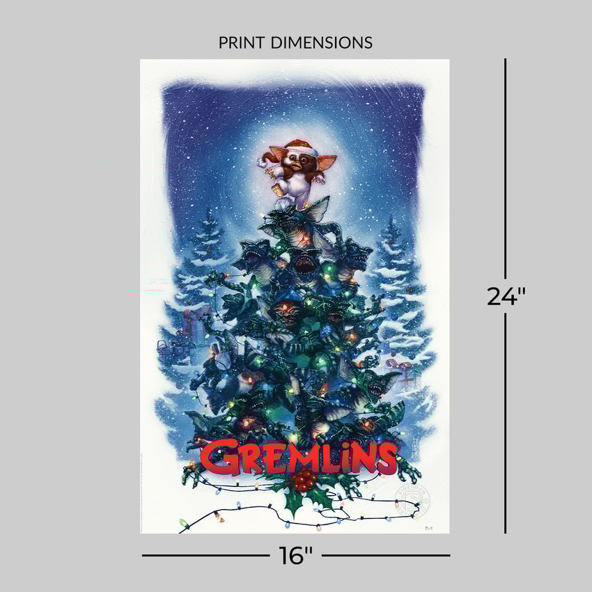 Gremlins: Gift of the Mogwai Fine Art Print by Barret