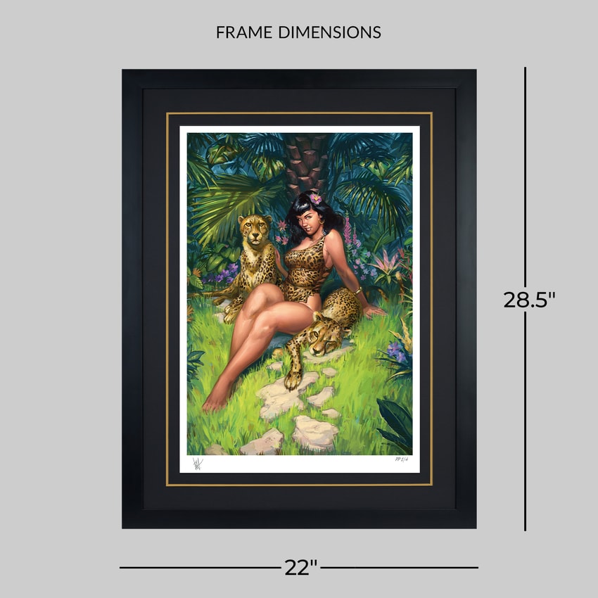 Bettie Page Jungle Bettie Art Print  Exclusive Edition  View 2