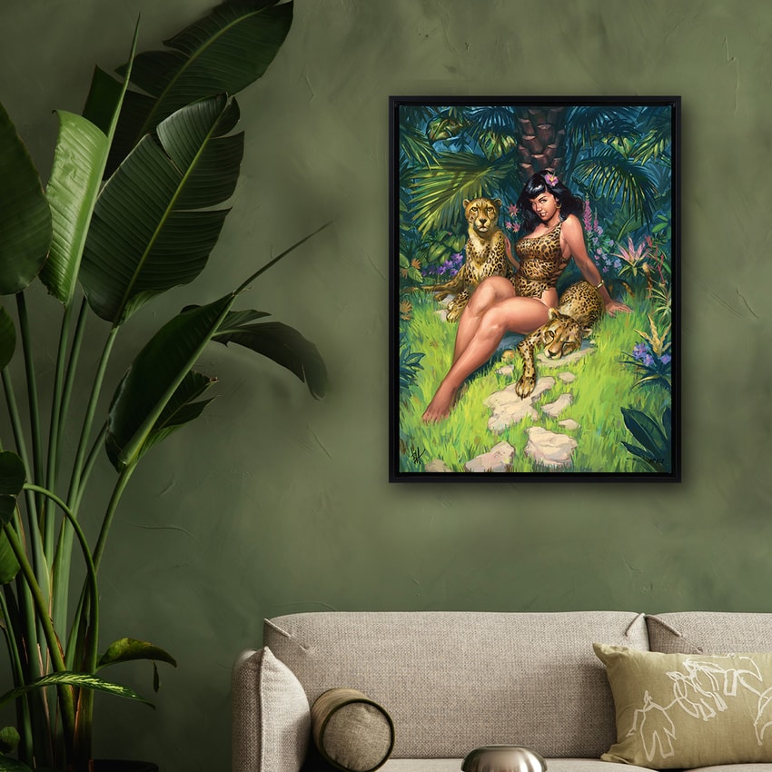 Bettie Page Jungle Bettie Art Print  Exclusive Edition  View 1