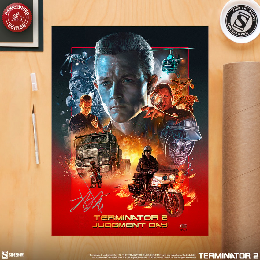 Terminator The T-1000 Terminator 2: Judgment Day 35th Anniversary Movie Poster  Exclusive Edition  View 1