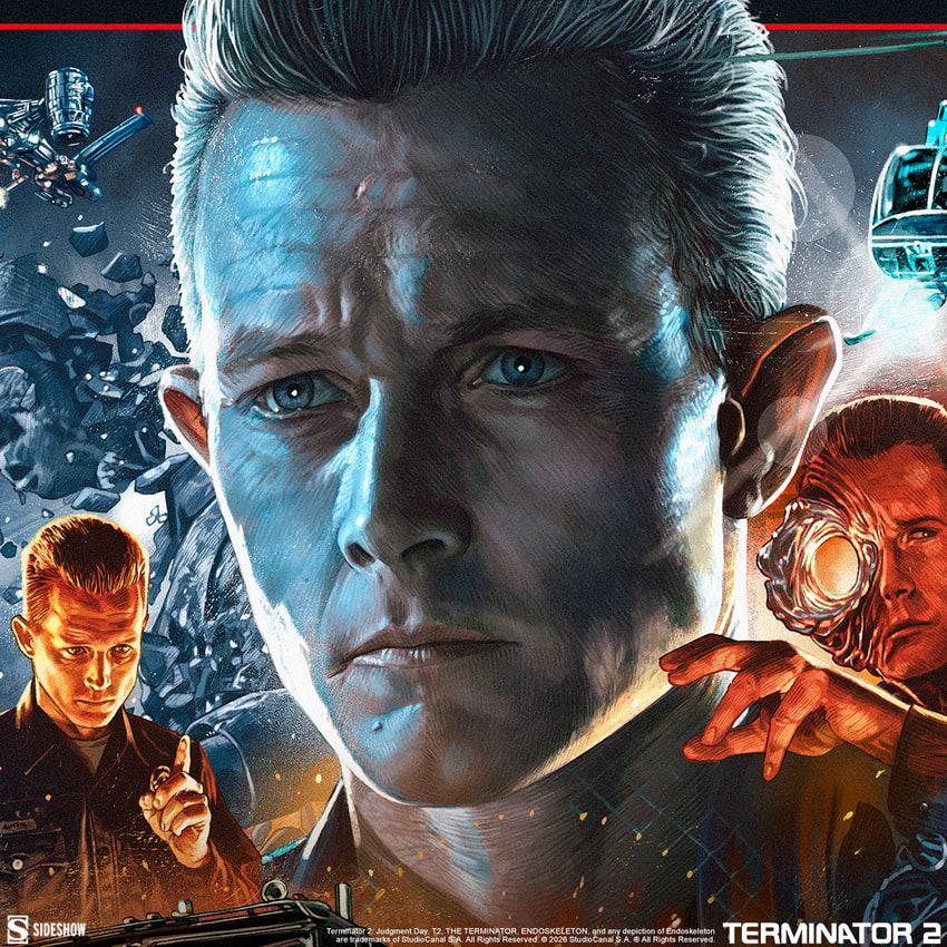 Terminator The T-1000 Terminator 2: Judgment Day 35th Anniversary Movie Poster  Exclusive Edition  View 4