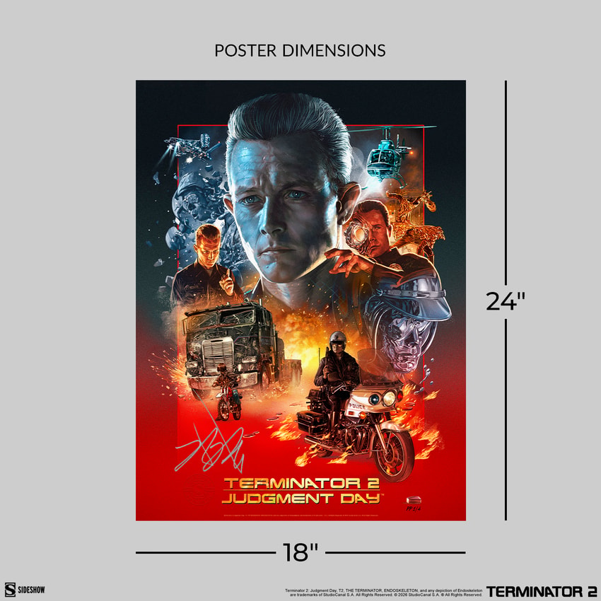 Terminator The T-1000 Terminator 2: Judgment Day 35th Anniversary Movie Poster  Exclusive Edition  View 2