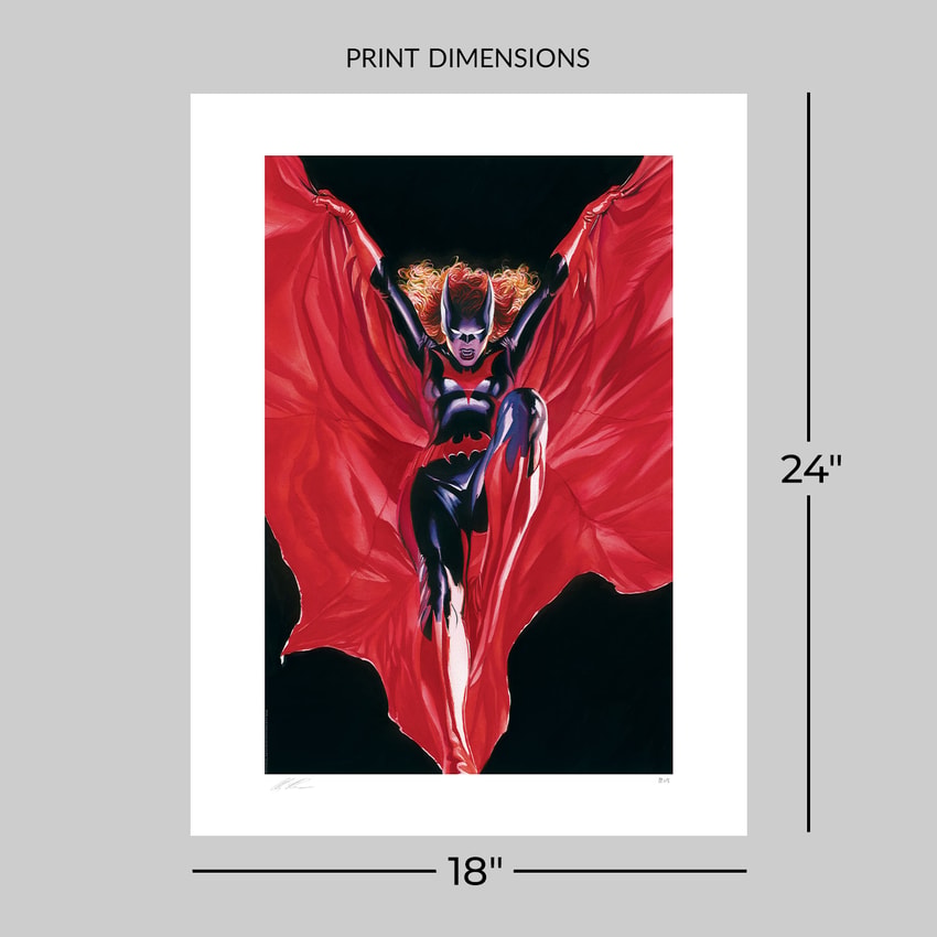Batwoman Fine Art Lithograph by Alex Ross | Sideshow Collectibles